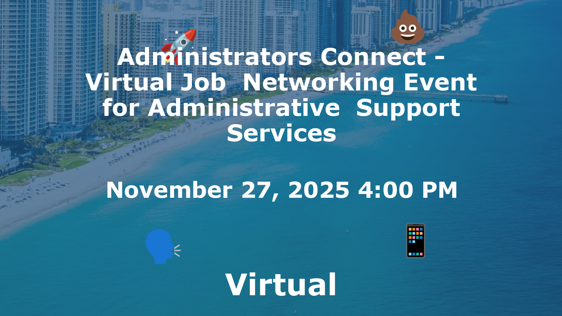 Administrators Connect - Virtual Job  Networking Event for Administrative  Support Services event image